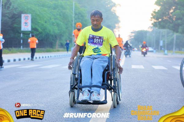 Person at ONE RACE – ‘Bhaag Chandigarh Bhaag’ Half marathon