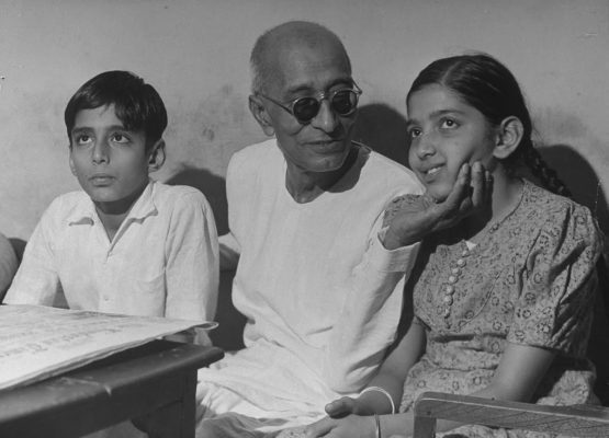 Tara Gandhi with her maternal grandfather C Rajagopalachari