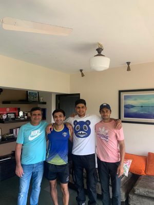 Shubman with friends