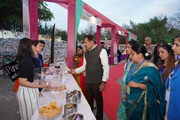 Stall of dishes made from millets at Rock garden